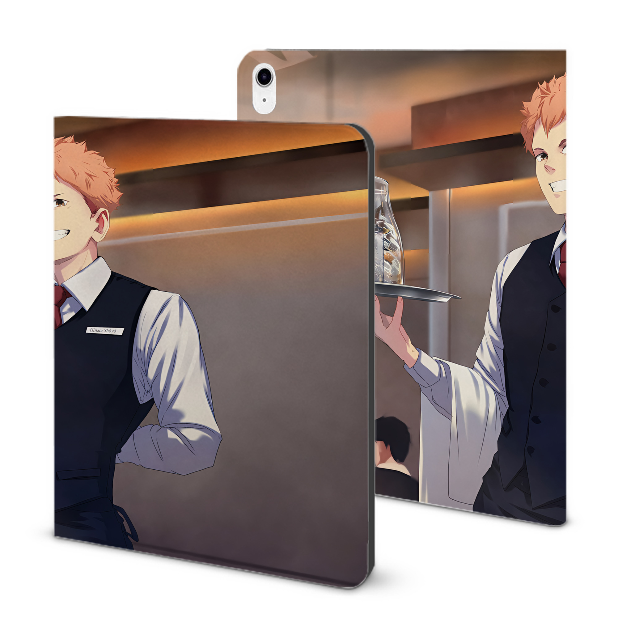 （画像用） ハイキュー!! Haikyu!! IPad ケース ブック型 PUレザー TPU 耐衝撃 軽量 薄型 ペン収納なし 全面保護 IPad 各モデル対応